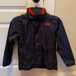 North Face 2 in 1. Fleece inside, rain coat outside. Boys small 7/8